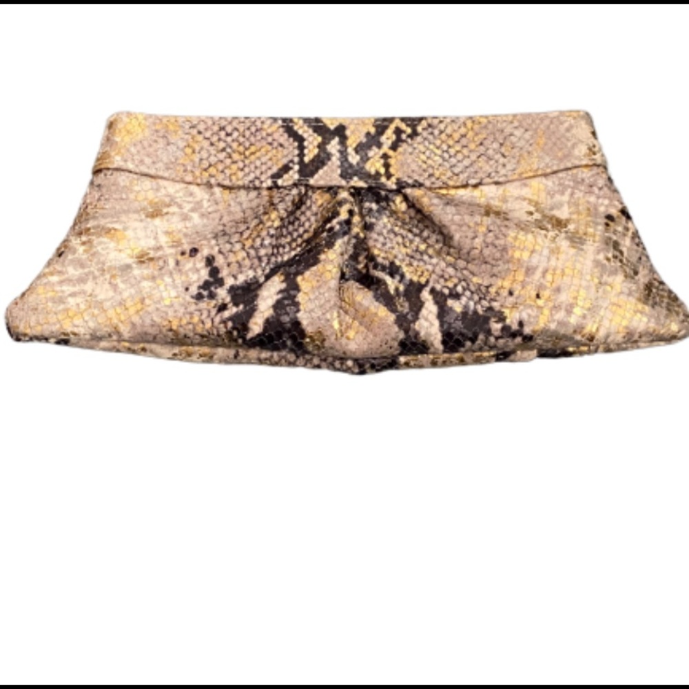 Lauren Merkin Snakeskin Clutch Bag